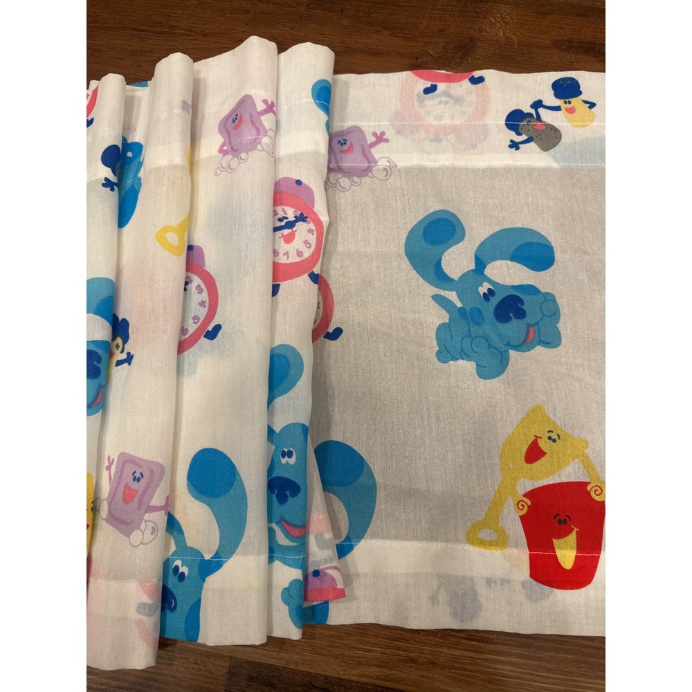 Vintage 2000 Blue's Clues Window Valance Curtain Dan River Nick Jr. USA